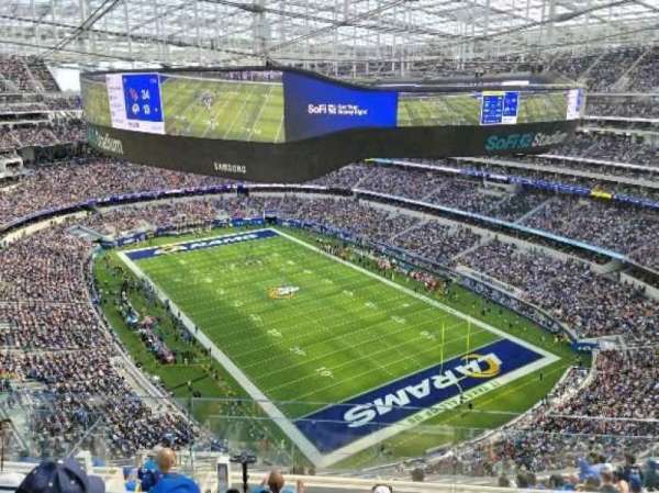 SoFi Stadium, section: 549, row: 3, seat: 4