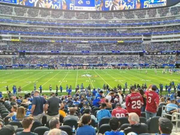 SoFi Stadium, section: VIP131, row: 19, seat: 5