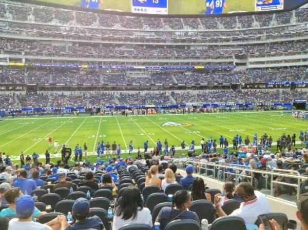 SoFi Stadium, section: C130, row: 19, seat: 4