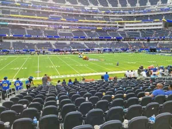 SoFi Stadium, section: C130, row: 16, seat: 16
