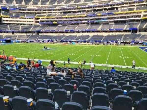 SoFi Stadium, section: C114, row: 17, seat: 10