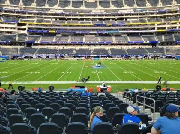 SoFi Stadium, section: VIP111, row: 15, seat: 3