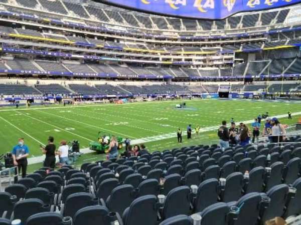 SoFi Stadium, section: C108, row: 12, seat: 16