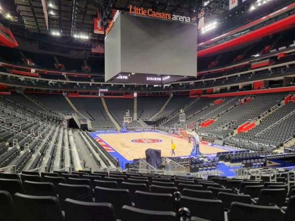 Little Caesars Arena, section: 104, row: 13, seat: 7