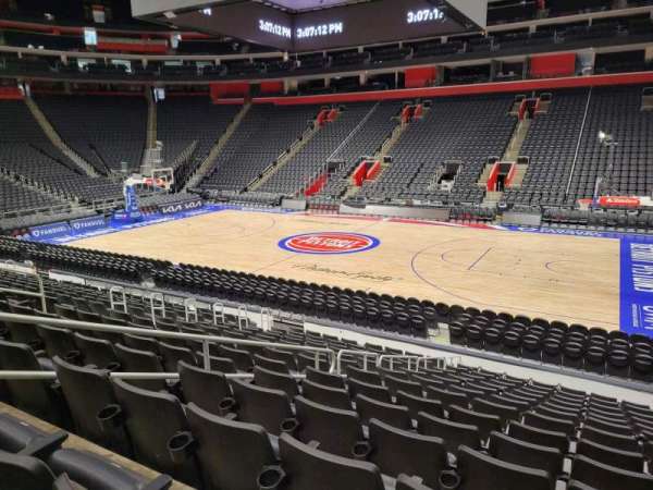 Little Caesars Arena, section: 107, row: 13, seat: 5