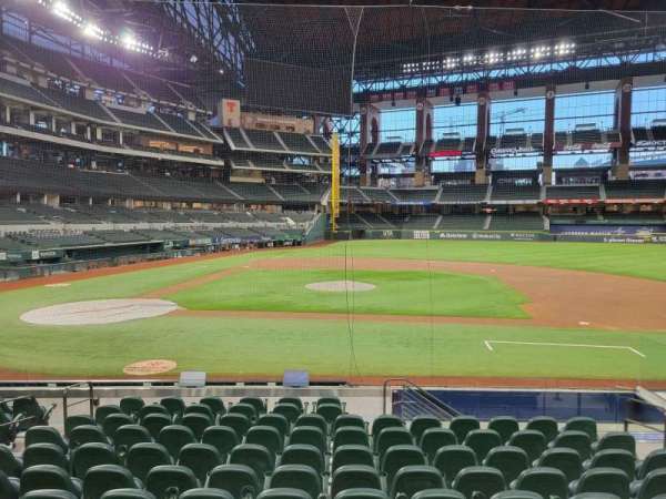 Globe Life Field, section: 18, row: 9, seat: 6