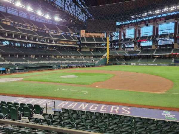 Globe Life Field, section: 20, row: 9, seat: 6