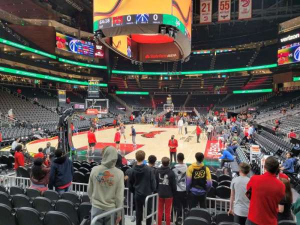 State Farm Arena, section: 101L, row: g, seat: 5