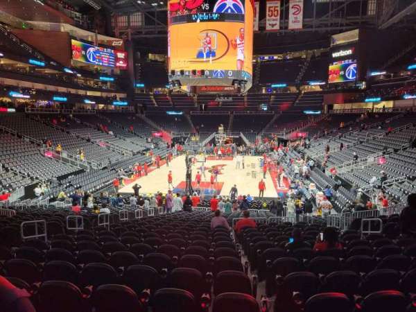 State Farm Arena, section: 102, row: p, seat: 12