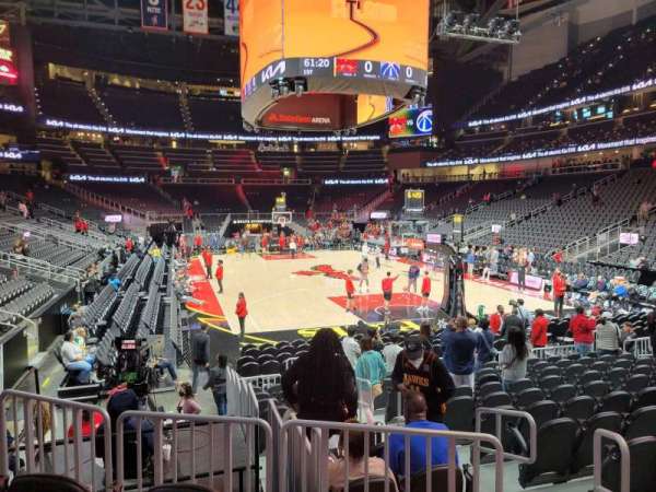 State Farm Arena, section: 104, row: d, seat: 2