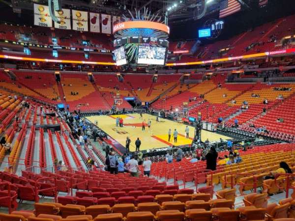 Kaseya Center, section: 102, row: 24, seat: 10