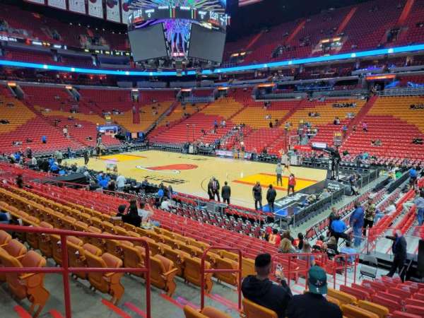 Kaseya Center, section: 104, row: 16, seat: 6