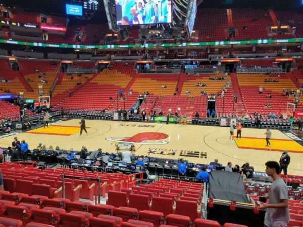 Kaseya Center, section: 106, row: 16, seat: 10