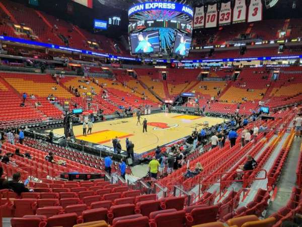 Kaseya Center, section: 110, row: 21, seat: 6