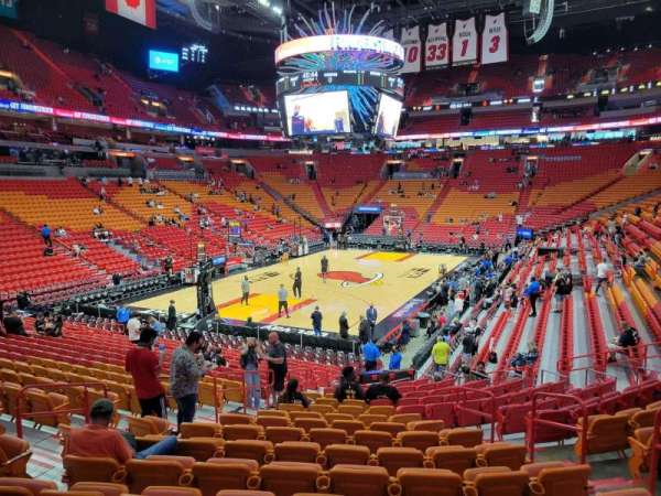 Kaseya Center, section: 111, row: 23, seat: 6