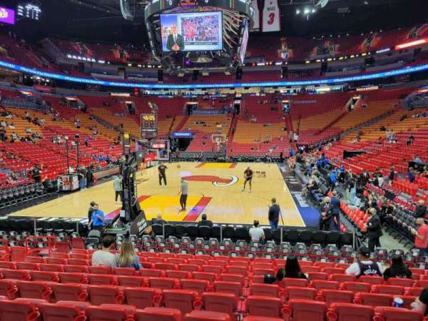 Kaseya Center, section: 112, row: 14, seat: 10