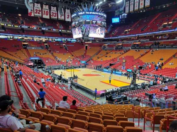 Kaseya Center, section: 115, row: 23, seat: 3