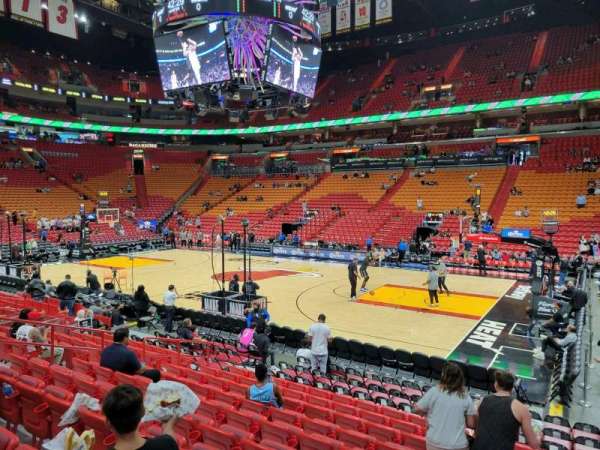 Kaseya Center, section: 117, row: 13, seat: 7