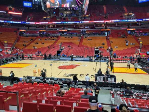 Kaseya Center, section: 118, row: 14, seat: 10