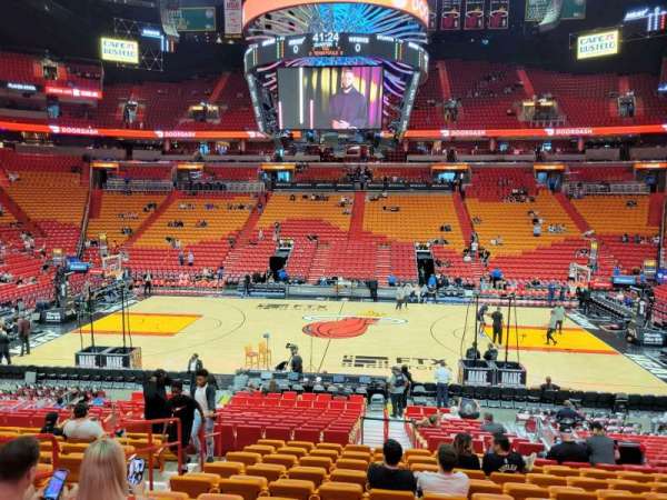 Kaseya Center, section: 118, row: 21, seat: 16