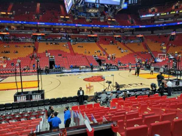 Kaseya Center, section: 119, row: 13, seat: 13