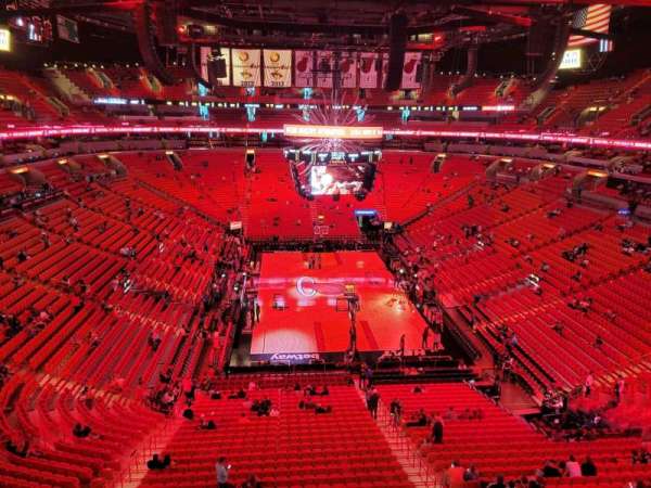 Kaseya Center, section: 301, row: 3, seat: 10