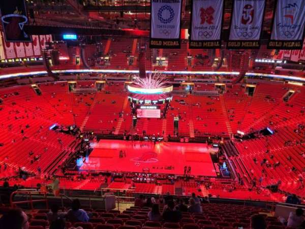 Kaseya Center, section: 308, row: 17, seat: 12