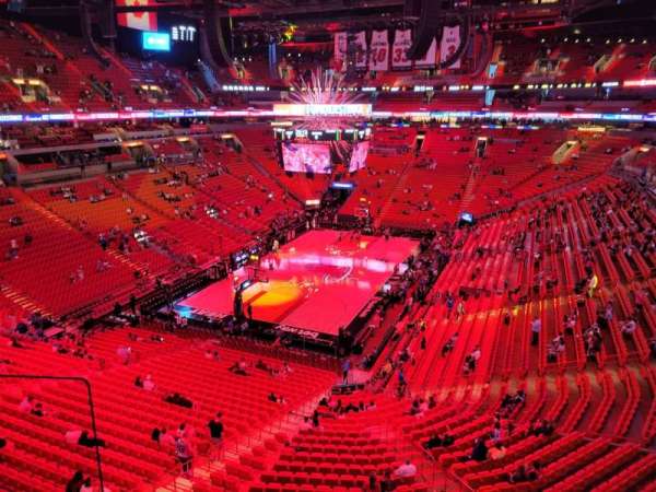 Kaseya Center, section: 314, row: 2, seat: 13