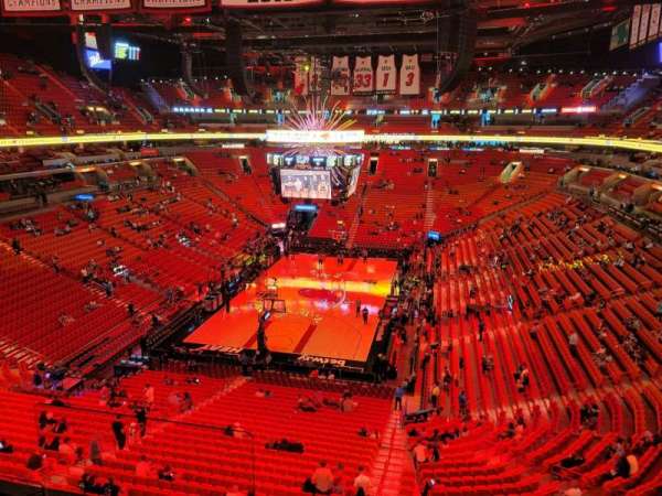 Kaseya Center, section: 315, row: 3, seat: 13