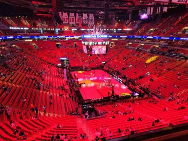 Kaseya Center, section: 318, row: 3, seat: 7