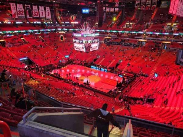 Kaseya Center, section: 321, row: 9, seat: 7
