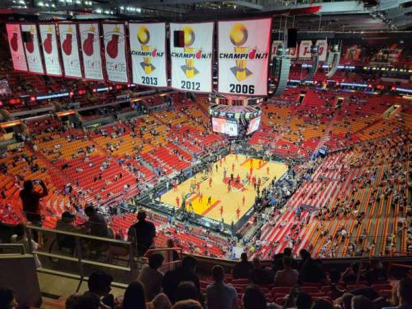 Kaseya Center, section: 413, row: 6, seat: 10