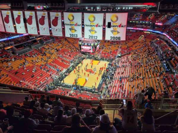 Kaseya Center, section: 414, row: 13, seat: 6