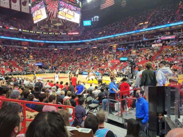 Kaseya Center, section: 104, row: 7, seat: 1