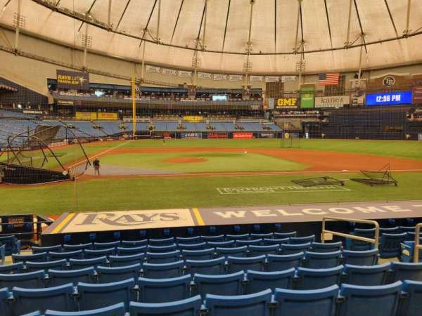 Tropicana Field, section: 112, row: t, seat: 5