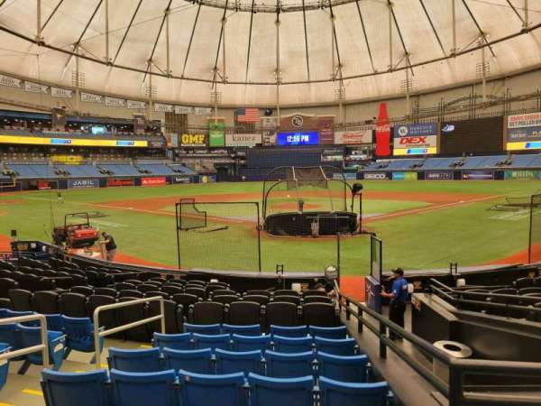 Tropicana Field, section: 101, row: t, seat: 5