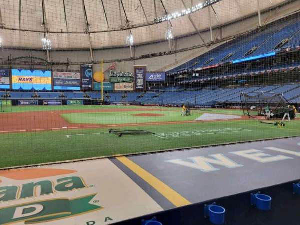 Tropicana Field, section: 117, row: L, seat: 5