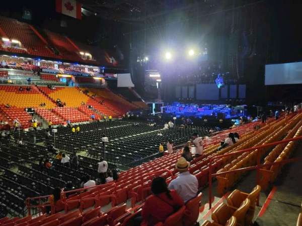 Kaseya Center, section: 109, row: 16, seat: 8