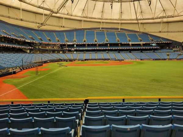 Tropicana Field, section: 142, row: bb, seat: 10