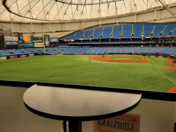Tropicana Field, section: left field ledge, row: table 7, seat: 2