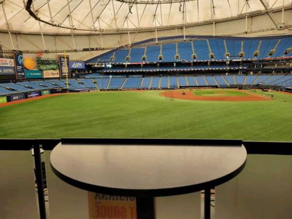Tropicana Field, section: left field ledge, row: table 15, seat: 2
