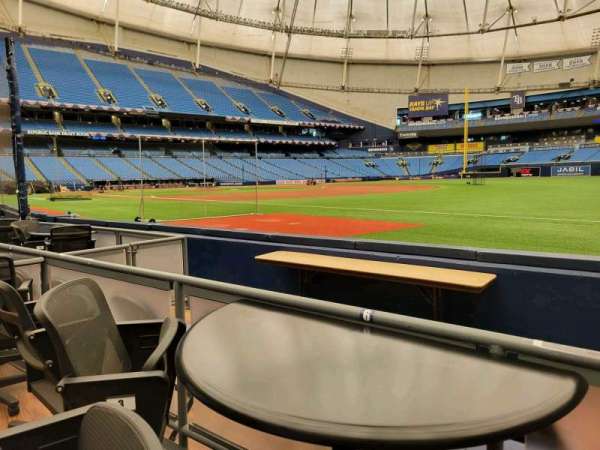 Tropicana Field, section: Baseline Premier, row: Table 6, seat: 2