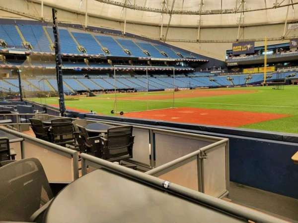 Tropicana Field, section: Baseline Premier, row: Table 5, seat: 2