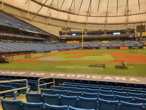 Tropicana Field, section: 116, row: t, seat: 5