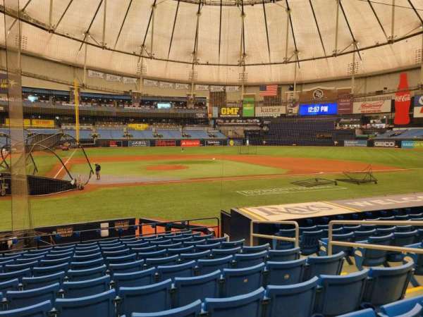 Tropicana Field, section: 110, row: t, seat: 5