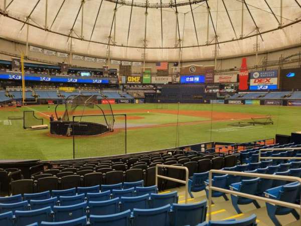 Tropicana Field, section: 106, row: t, seat: 5