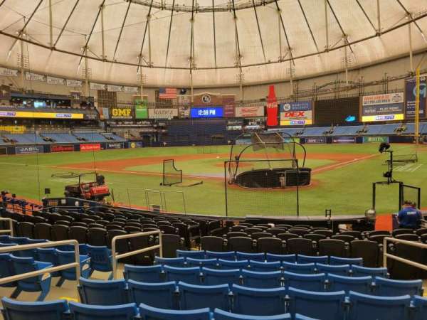 Tropicana Field, section: 103, row: t, seat: 5