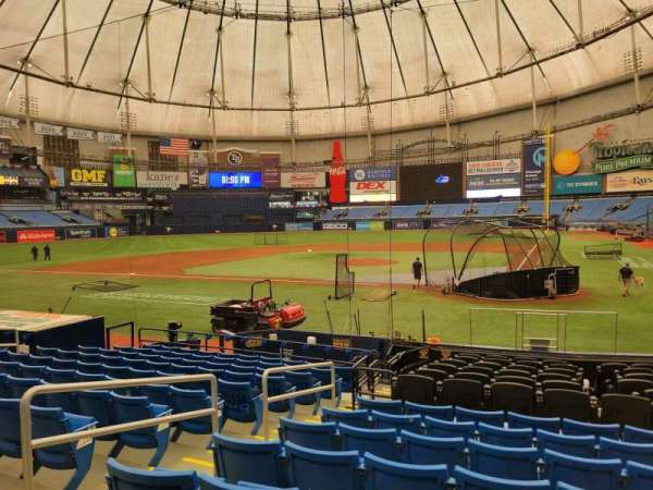Tropicana Field, section: 107, row: t, seat: 5