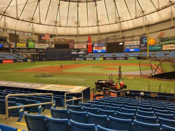 Tropicana Field, section: 109, row: t, seat: 5