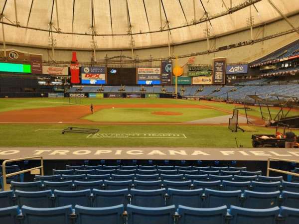 Tropicana Field, section: 113, row: t, seat: 5